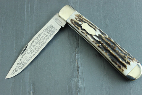 Vintage Large Trapper Pattern with Genuine Stag Handles