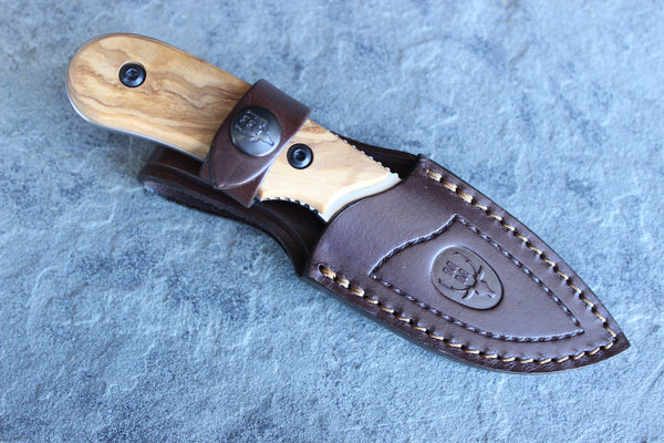 Muela Caping Knife with Olive Handle (MUIBEX8OL)