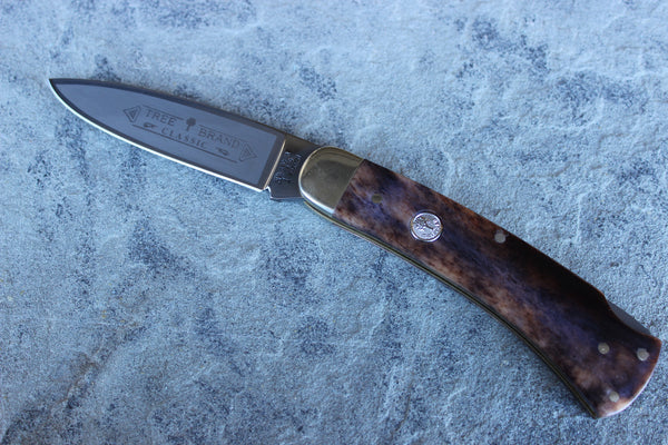 Böker Large Lockback with Buckskin bone handles (BK1000BK)