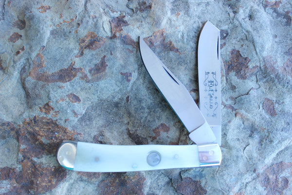 El Gallo EGJB Bone Handle Large Trapper D2 blade