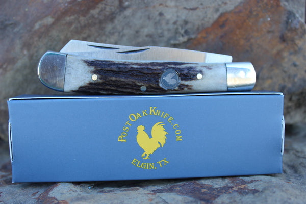 El Gallo EGJDS Stag Handle Large Trapper D2 blade