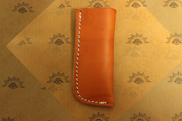 2X Large Open Top Belt Loop Vertical Mount Smooth Sheath - Tanned (27130XXL)