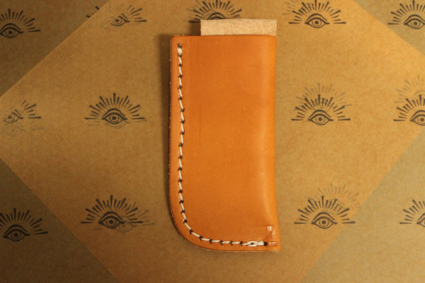 Extra Large Open Top Belt Loop Vertical Mount Smooth Sheath - Tanned (27125XL)