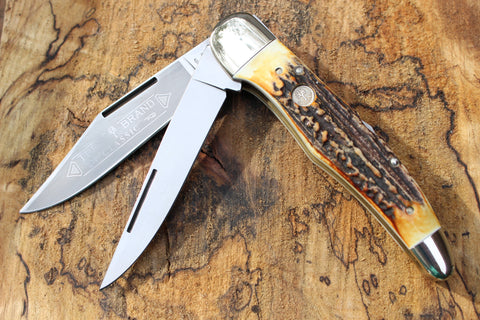 Böker Double Lockback Hunter with Stag handles (BK2021HH)