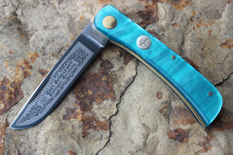 Eye Brand Clodbuster Jr Green Folding Knife - Smoky Mountain Knife Works