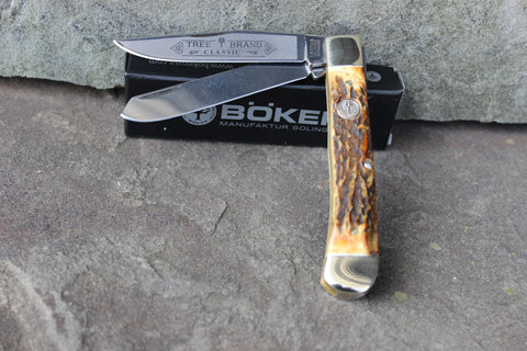 Böker Tree Brand Smooth Buckskin Bone Stockman (BK7474BK)