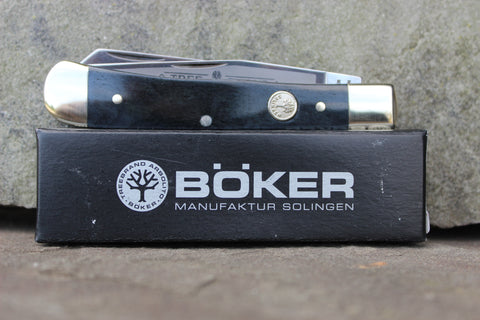 Böker Tree Brand Smooth Grey Bone Trapper (BK2525SGyB)