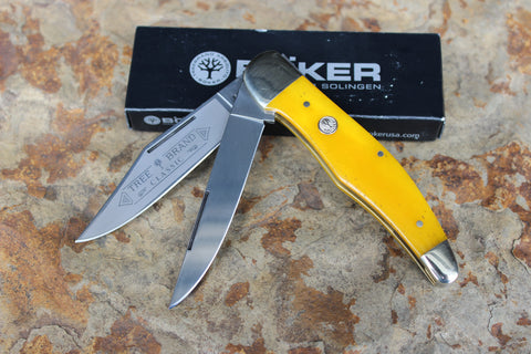 Boker Tree Brand Trapper Classic Gold Folding Pocket Knife 114004