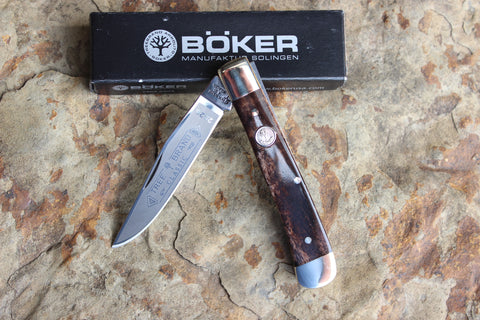 Böker Tree Brand "Buckskin" Bone Single-Blade Trapper (BK2526BK)