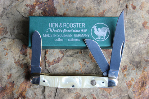 Hen & Rooster "Cracked Ice" Stockman Stainless Steel Knife (413CI)