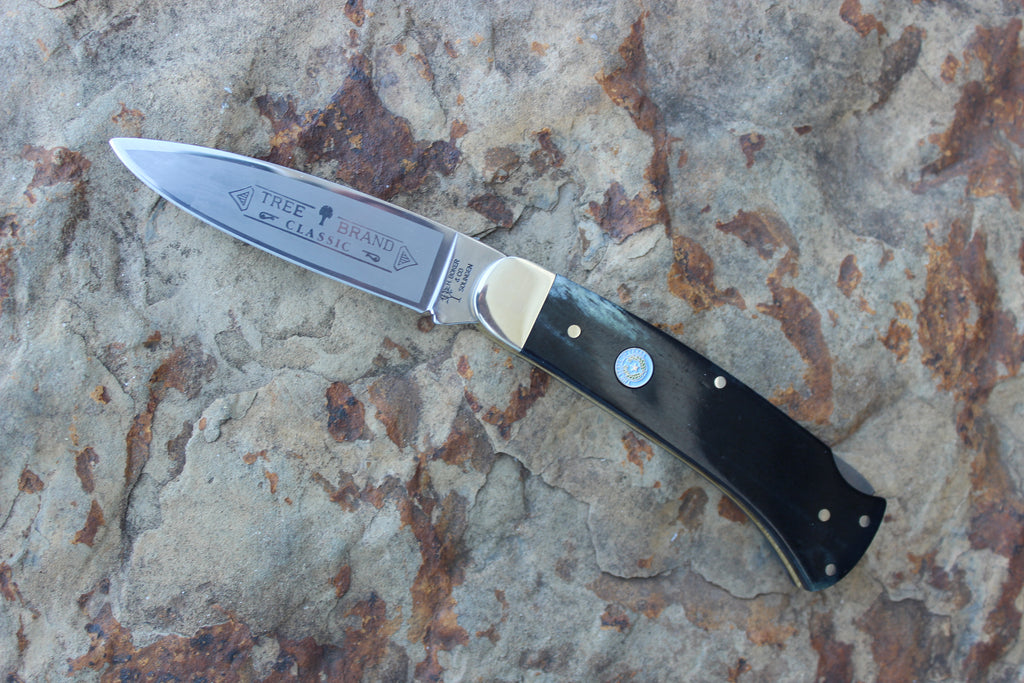Boker Lockback Knife 110815 - D2 Steel Blade - Smooth Grey Bone - German  Import