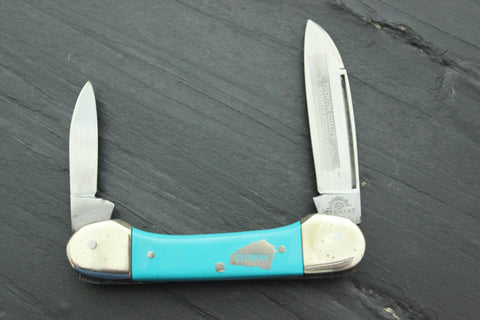 Vintage Baby Lima Pattern with Aqua Handles and Georgia State Shield