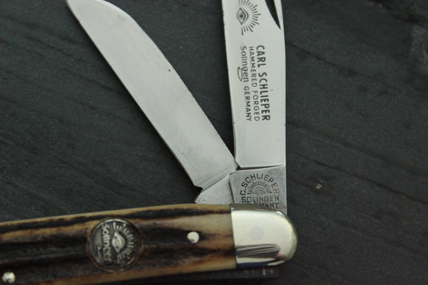 Vintage Carl Schlieper German Eye 4 Blade Knife