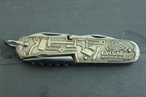 Vintage Utility Pattern with Figural Brass handles