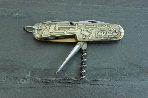 Vintage Utility Pattern with Figural Brass handles