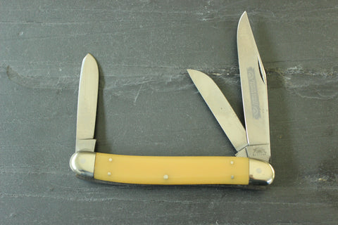 Vintage Stockman Pattern with Yellow Plastic Handles