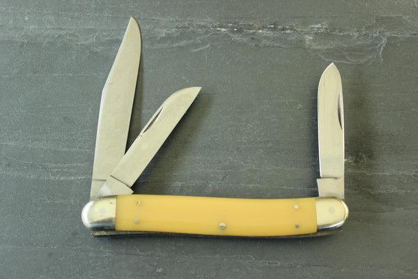 Vintage Stockman Pattern with Yellow Plastic Handles