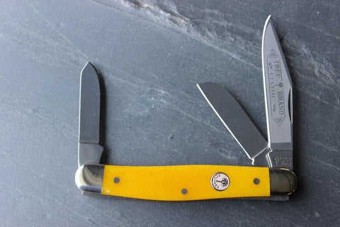 Boker Orange Smooth Bone Medium Stockman Folding Knife (SMKW Exclusive) -  Smoky Mountain Knife Works