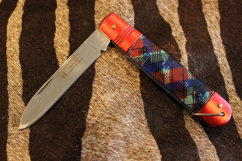 Okapi Tartan Red Folding Barlow 1978/8